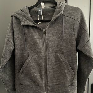 Adidas Zip Up Crop Hoodie